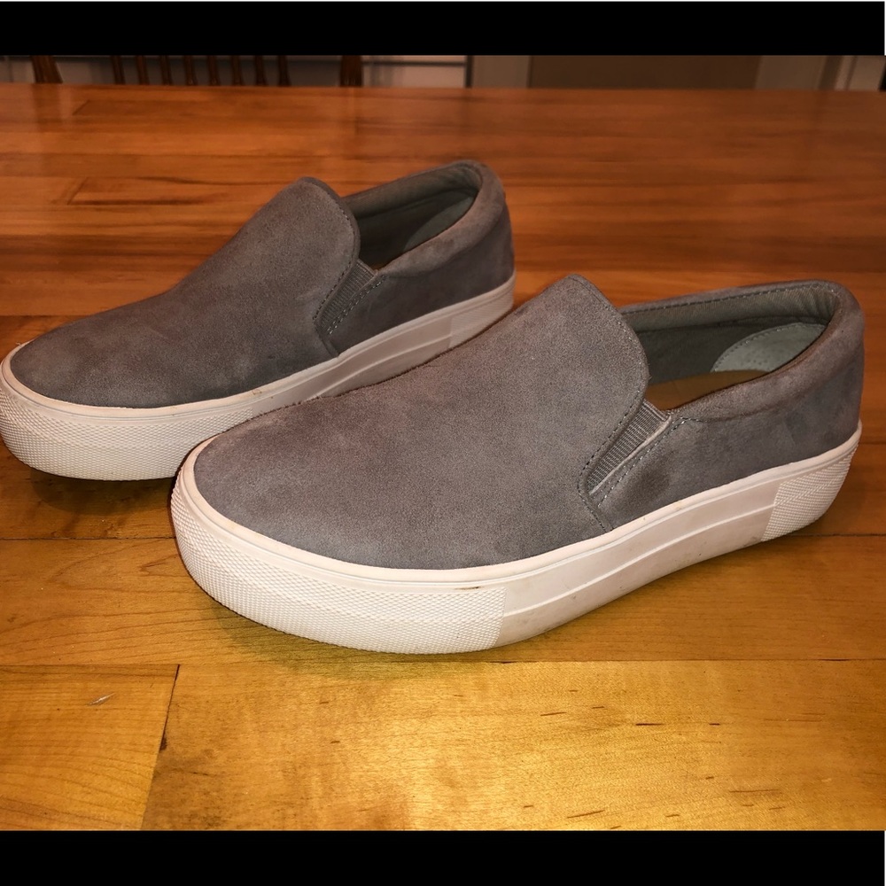 Steve Madden suede platform sneakers